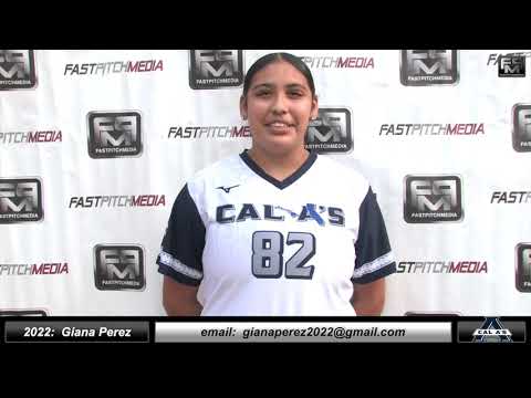 2022 Giana Perez Committed Sonoma State  Power Hitting Catcher and First Base Softball Skills Video