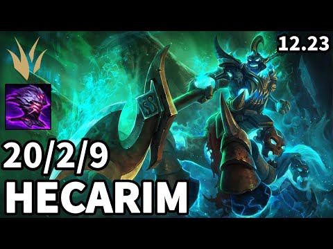 Hecarim Jungle vs Trundle - EUW Master | Patch 12.23