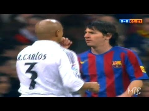The Young Lionel Messi Vs Great Players
