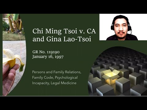 Chi Ming Tsoi vs.  CA and Gina Lao Tsoi CASE DIGEST GR No. 11919016 January 1997