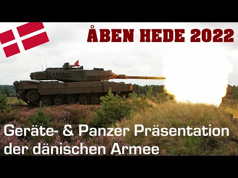 Militär- und Waffenshow der dänischen Armee bei Åben Hede 2022