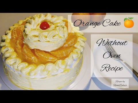 Orange Cake_orange cake recipe_without oven cake_orange cake recipe by Cook With ReenoZubair