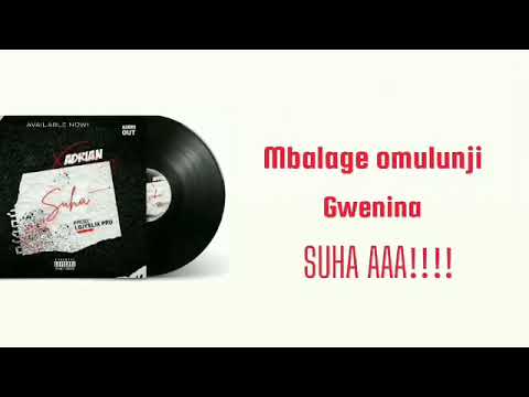 suha lyrics video by Adrian