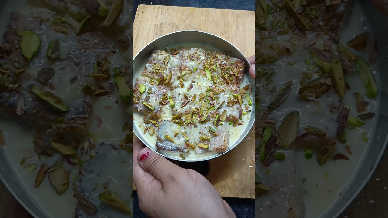केवल ५ मिनट में तैयार होता है ये शाही टुकड़ा #cooking #dissert #ytshorts