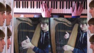 "Just A Moment" Cover (Harp, Vocals, Piano)