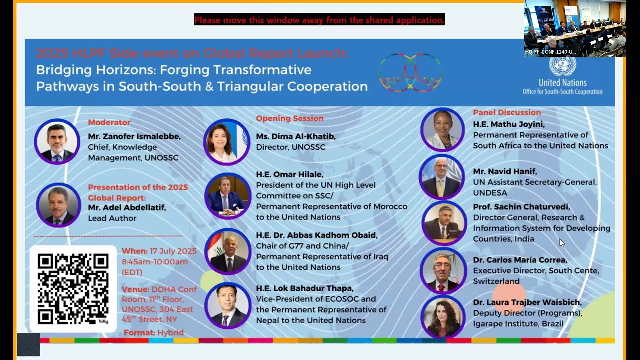 Launch of the UNOSSC 2025 Global Report