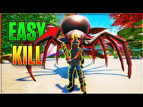 Grounded | How to Kill the BLACK WIDOW in Grounded | Mad Barbarian Build