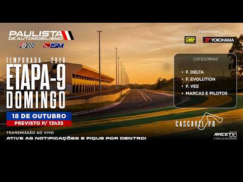 9ª Etapa 2026 Paulista de Automobilismo (DOM, 18/10) - Autódr. Zilmar Beux-Cascavel-PR (pt 01 de 02)