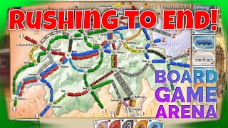 Ticket to Ride Switzerland - Two Six Car Routes Score Big!