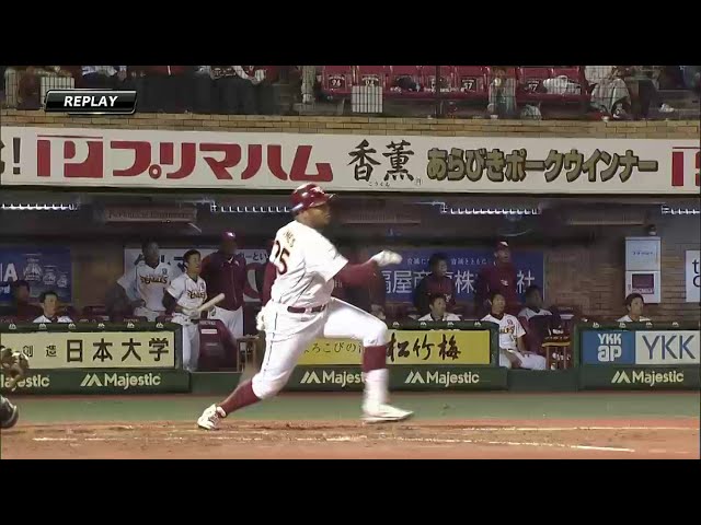 8回裏 バファローズ・西 vs イーグルス・ジョーンズは「無敗男」西が投げ勝つ!! 2014/5/13 E-Bs