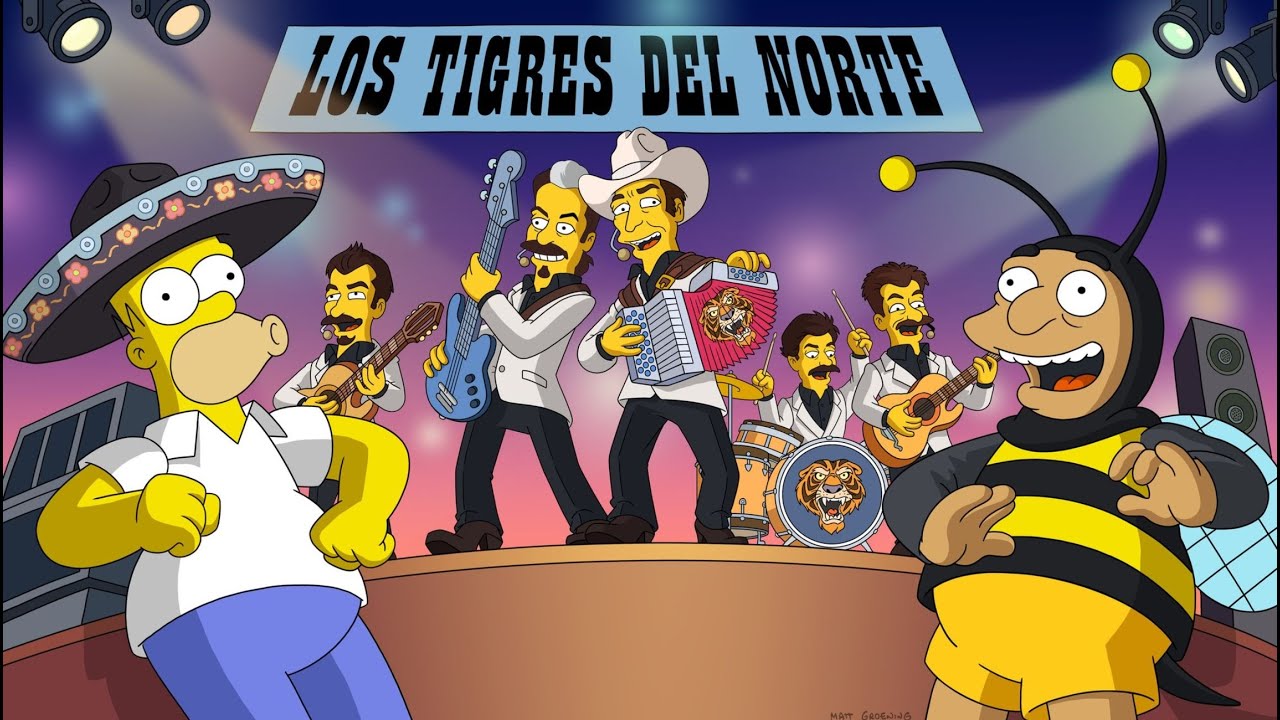LOS TIGRES de NORTE en LOS SIMPSON