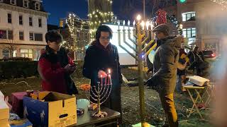 Download lagu Four candles of Chanukah in Morristown mp3