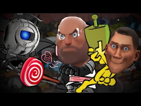 (C.Crashers) TF2 Dub - Scout Hominid & Pink Heavy vs NecroWheatley