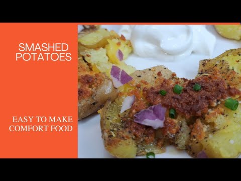 How to Make Smashed Potatoes #sidedish #potato