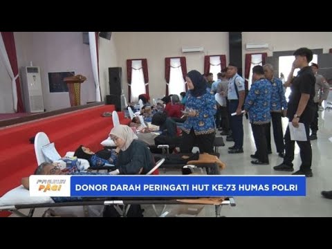 POLDA KEPRI GELAR DONOR DARAH HARI JADI HUMAS KE 73