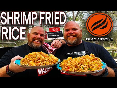 HOW TO MAKE THE BEST SHRIMP FRIED RICE ON THE BLACKSTONE GRIDDLE! AMAZING AND EASY RECIPE