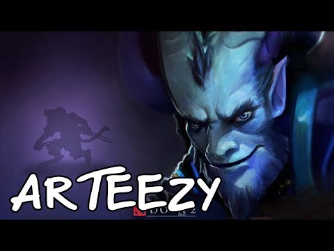 Dota 2 Arteezy Riki Carry Rank MMR Game