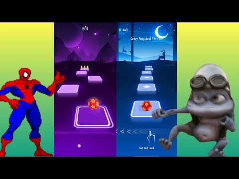 spiderman vs Crazy Frog - Tiles Hop EDM Rush