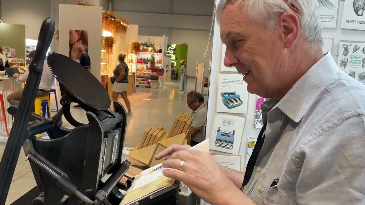 Letterpress in Action | Big Wheel Press at Noted 2025