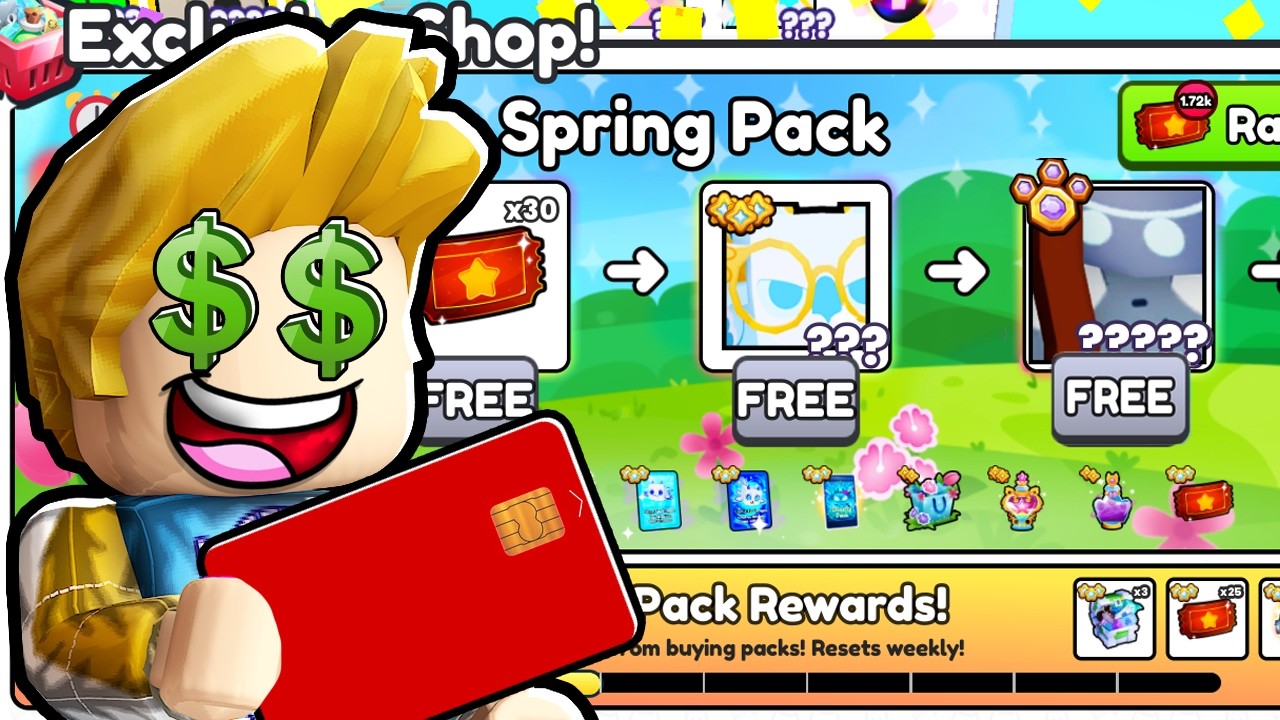 CAN I GET LUCKY WITH SPRING FOREVER PACK in Pet Simulator 99
