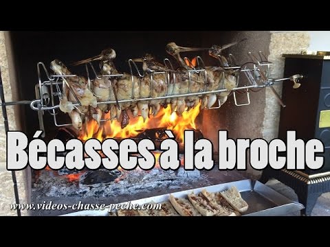 Bécasses à la broche / Brochette de bécasses - Recette bécasse