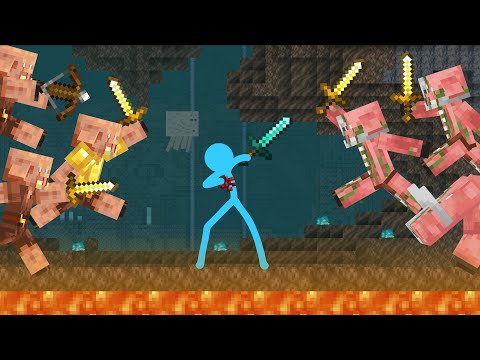 The Piglin War - Animation vs. Minecraft Shorts Ep 20