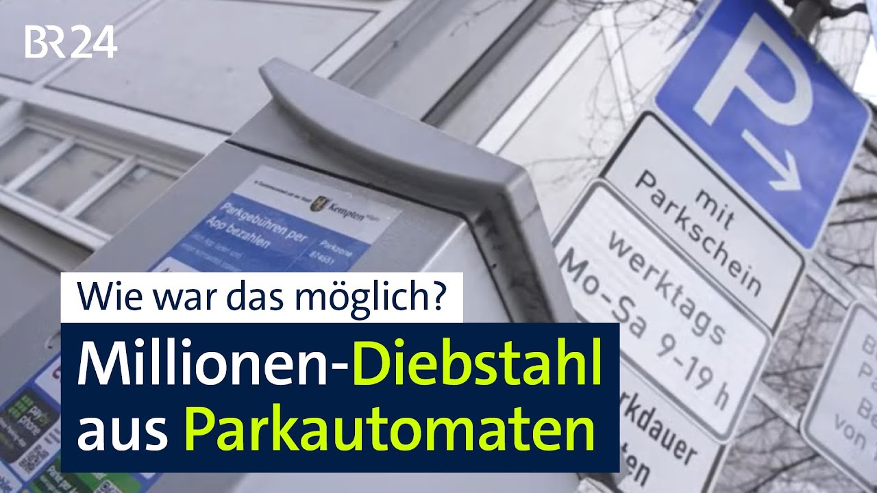 Fassungslosigkeit in Kempten: Über eine Million Euro aus Parkautomaten geklaut | Abendschau | BR24