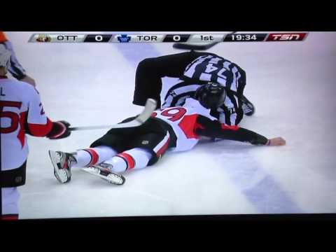 Leafs, sens march 6  frazer mclaren David dizurzynski knock