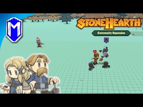 Fighting For Survival, Hunting And Invasions - Let's Play Stonehearth ACE Mod Gameplay Ep 2