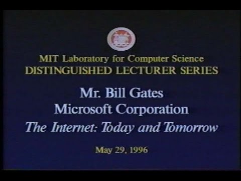 Bill Gates' MIT Speech Featuring Comic Chat
