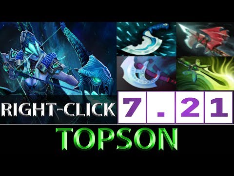 TOPSON [Drow Ranger] 12 Kills Right-Click Raid Boss ► Dota 2 7.21