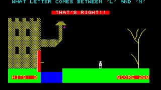 Sharp MZ-700 Game: Alphabet Quest (198x)