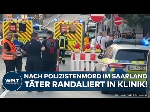 VÖLKLINGEN: Nach Mord an Polizisten! Täter randaliert im Krankenhaus und geht Beamte an