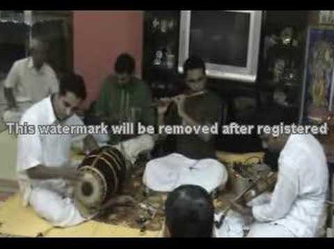 Concluding the krithi Vallinayakane shanmukhapriya