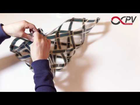 Woven flexible organic solar cells OPV - create 2D and 3D structures - Teaser