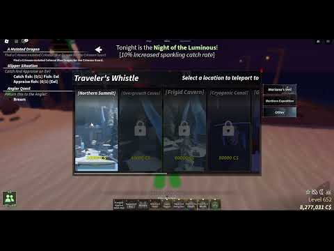 How to Unlock All LOCATIONS In Fisch Traveler's Whistler! Roblox