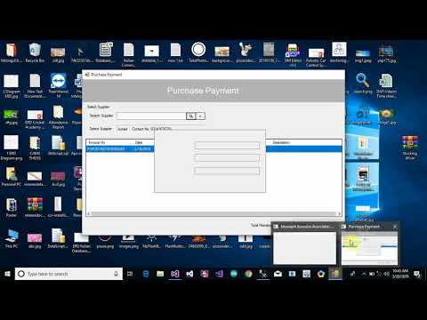 Accounting Management System Part 90 Purchase Payment Complete Form in C C Sharp
