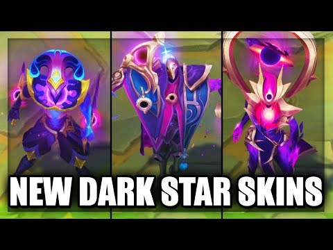 All New Dark Star Skins Legendary Dark Cosmic Jhin, Dark Star Karma & Shaco (League of Legends)