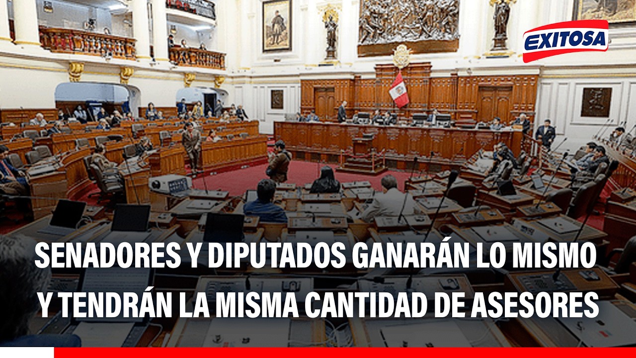 🔴🔵 Senadores y diputados tendrán el mismo sueldo y número de asesores, señala Calisto Giampietri