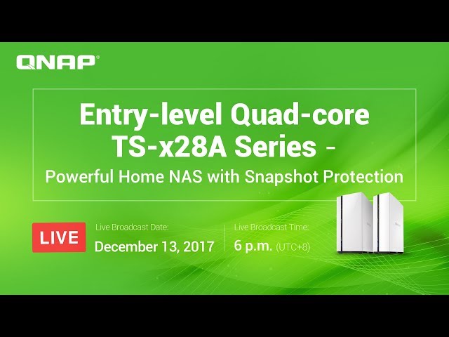 QNAP TS-228A server NAS e di archiviazione Mini Tower Collegamento ethernet LAN Bianco RTD1295 video
