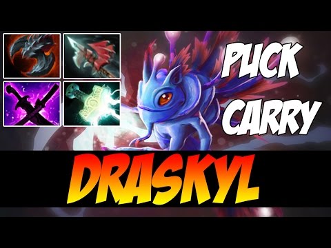 Draskyl Plays Puck CARRY WITH MJOLLNIR, SANGE AND YASHA, AND OTHERS - Dota 2