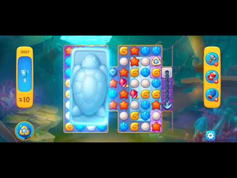 Fishdom Easy Level 11807 (with ingame lightning booster) @choraelmin