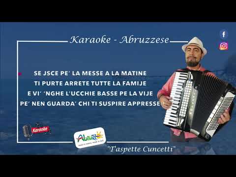 T'aspette Cuncetti' - Karaoke