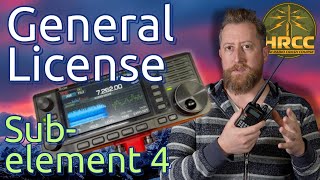 Amateur Radio Practices: Ham Radio General License Prep Sub-Element 4 (Valid until June 30, 2027)