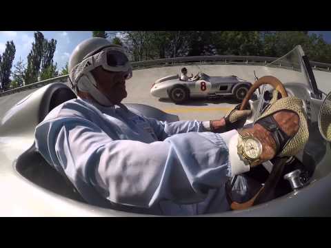 Sir Stirling Moss meets Lewis Hamilton - Monza Footage