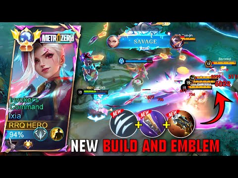 Insane Damage!! New IXIA ATTACK SPEED BUILD and EMBLEM 2025 - MLBB
