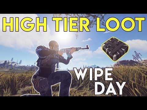 HOW TO GET HIGH TIER LOOT on WIPE DAY! - Rust Survival #14
