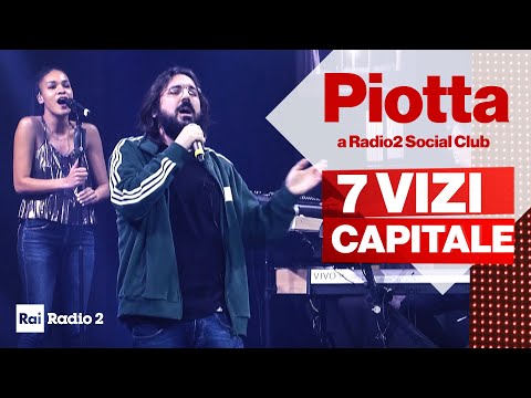 Piotta canta "7 vizi capitale" a Radio2 Social Club