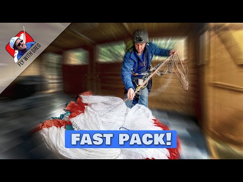 FAST PACK your paraglider for hike and fly!