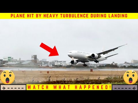 Plane Hit By Heavy Turbulence During Landing | Most-Crazy Aviation Video| Atlas Aviation